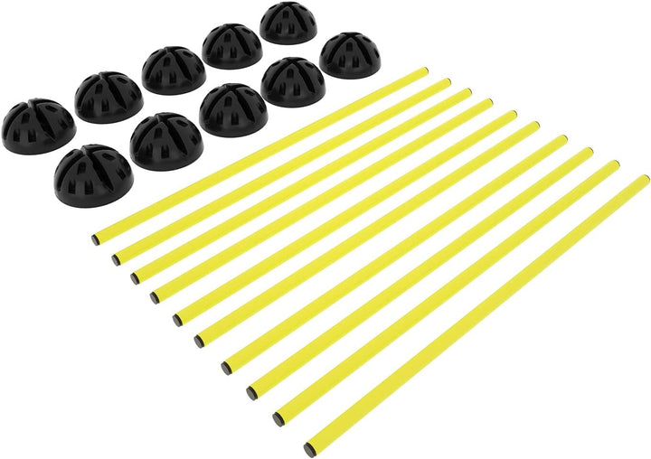 NAIZY Sprungstangen-Set Trainingsstangen für konditionelles Training Sprungkraft, Dribbling und Bewe