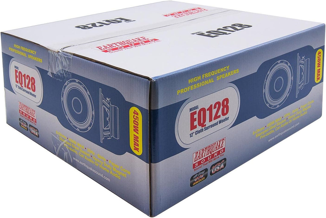 Earthquake Sound EQ-12-8 400W 8-Ohm 12" Cloth Surround Speaker - Open Basket