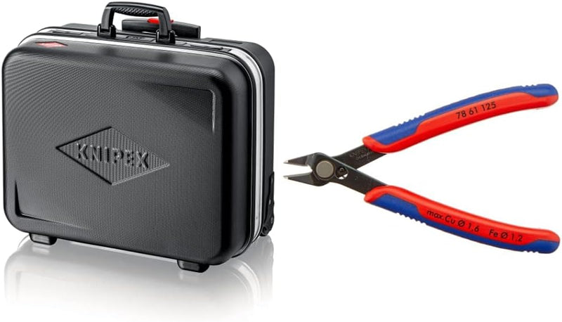 KNIPEX 00 21 06 LE Werkzeugkoffer "BIG Basic Move" Werkzeug-Trolley | Rollkoffer leer & Electronic S