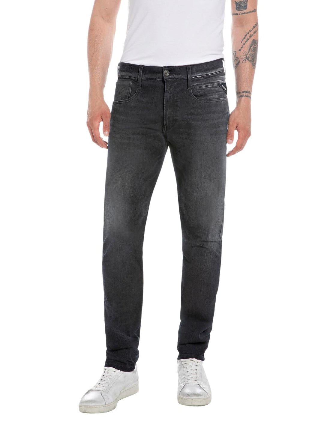 Replay Herren Jeans Anbass Slim-Fit 29W / 34L Black 098-1, 29W / 34L Black 098-1