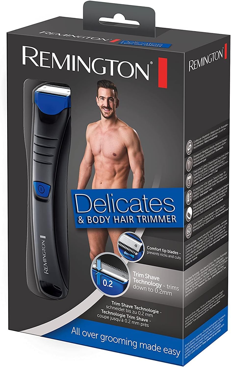 Remington Haartrimmer Intimbereich & Körper [hautfreundlich & sicher bis 0,2mm ohne Hautirritationen