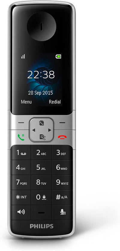 Philips D6351B/38 DECT Telefon Schnurlostelefon mit Anrufbeantworter, D6351B/38