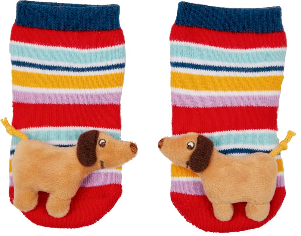Die Spiegelburg Rasselsöckchen Dackel - BabyGlück, one Size (2-12 Mon.) STK, STK