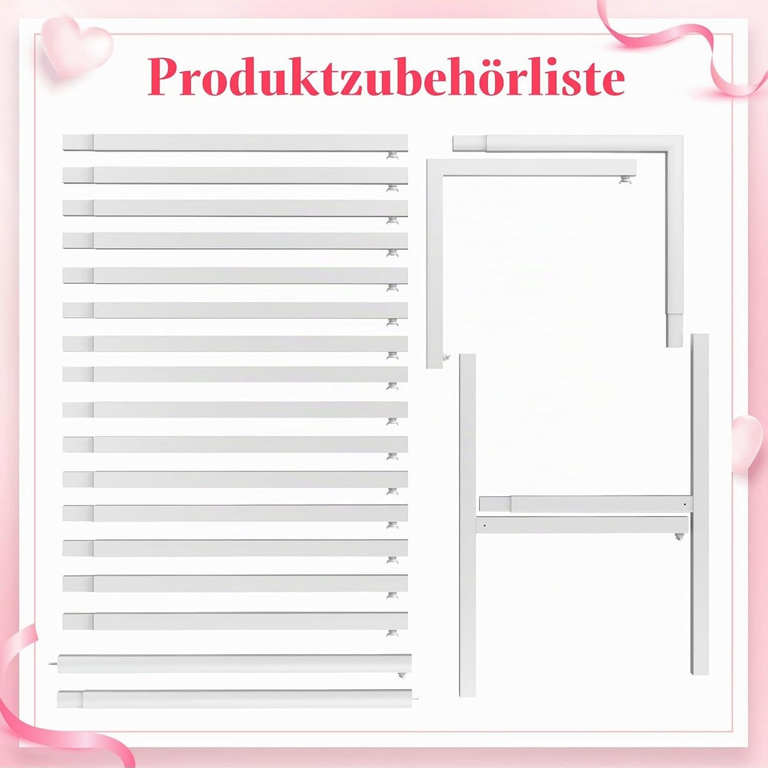 Hochzeitsbogen-Hintergrundständer, quadratisch, Hochzeitsbögen für Zeremonie, weisser Metallbogenstä
