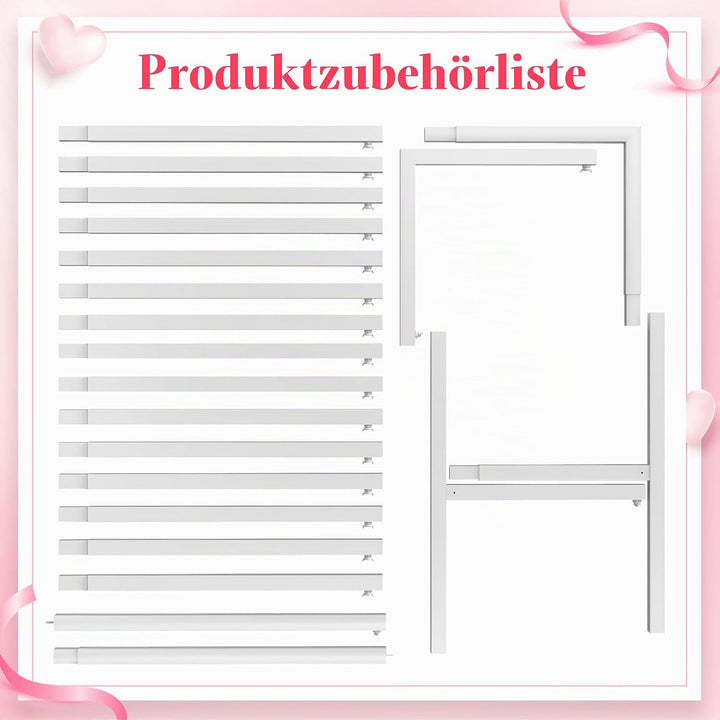 Hochzeitsbogen-Hintergrundständer, quadratisch, Hochzeitsbögen für Zeremonie, weisser Metallbogenstä
