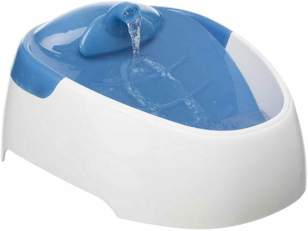 TRIXIE elektronischer Wasserspender "Trinkbrunnen Duo Stream, Kunststoff, 1 l/20 × 12 × 23 cm, weiss