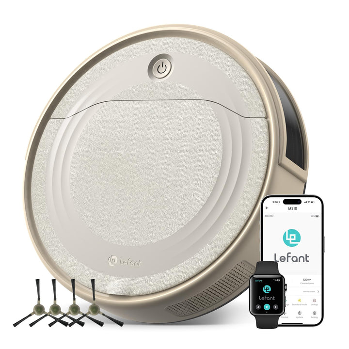 Lefant M310C Saugroboter, 4500Pa Staubsauger Roboter mit Präzise Entfernungsnavigation, 150Mins, HEP