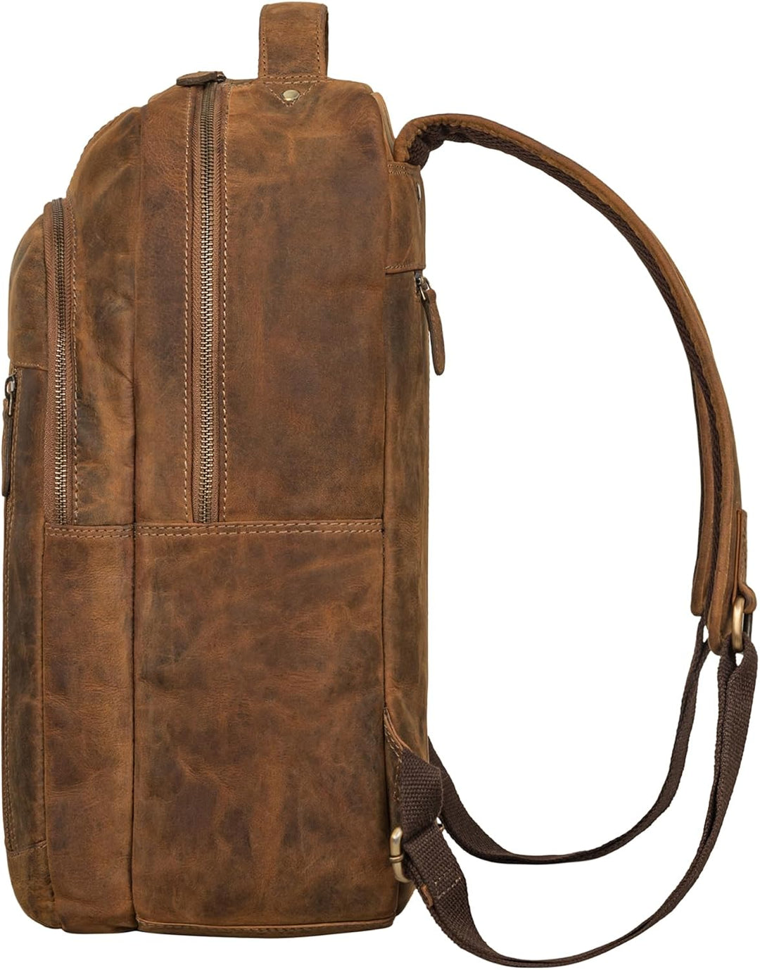 STILORD 'Alura' Grosser Rucksack Damen und Herren Leder Rucksack mit vielen Fächern Laptoprucksack 1
