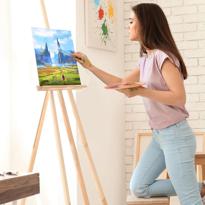 Belle Vous 14 Stk Leere Leinwände zum Bemalen – 30 x 40 cm – Bespannte Leinwand Rahmen – Leinwände f