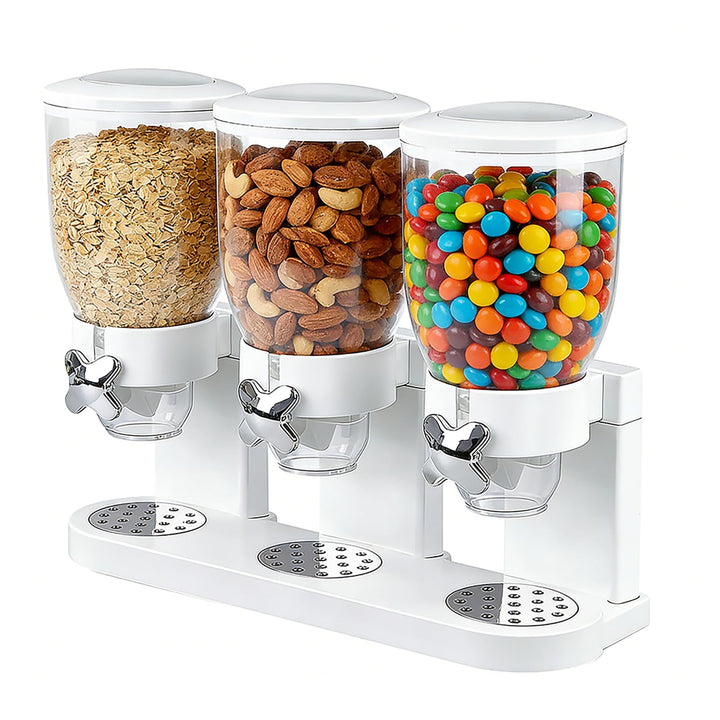 LUPATDY 3er Pack Müslispender 2L, Aufbewahrungsbox Küche Organizer mit Deckel, Cereal Dispenser für