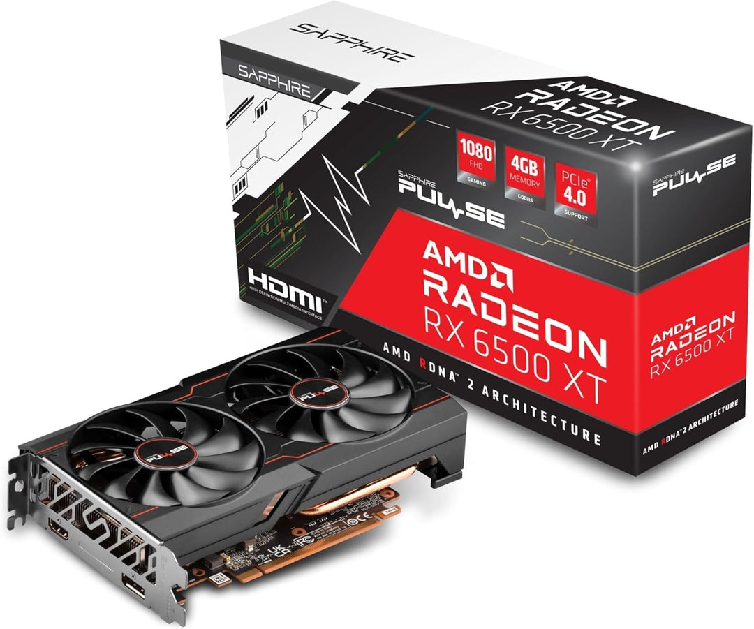 Sapphire Pulse AMD Radeon™ RX 6500 XT ITX Pure Gaming OC 4GB GDDR6 HDMI/DP