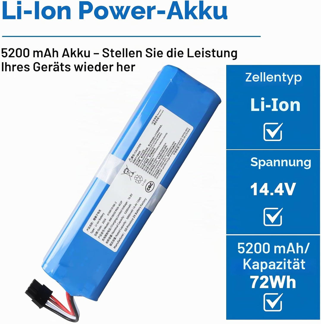 5200mAh Neuer Staubsauger-Akku,Ersatz für Eufy RoboVac L70 Hybrid,L10,T2190,T2190G21, Eufy 360 S9, E