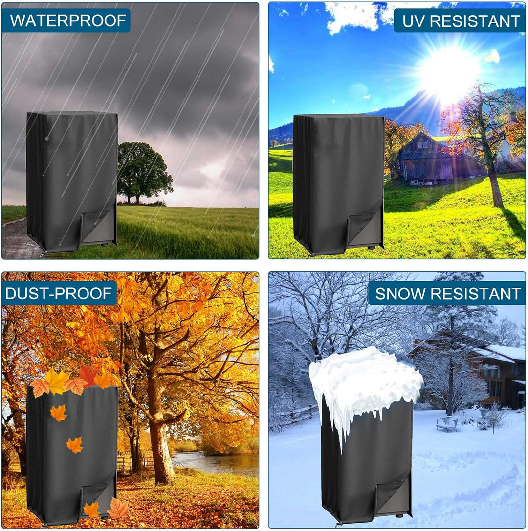 Räucherofen Abdeckhaube Schutzhülle, Smoker Abdeckung Wetterfest, Smoker Abdeckung Mit Schornstein,