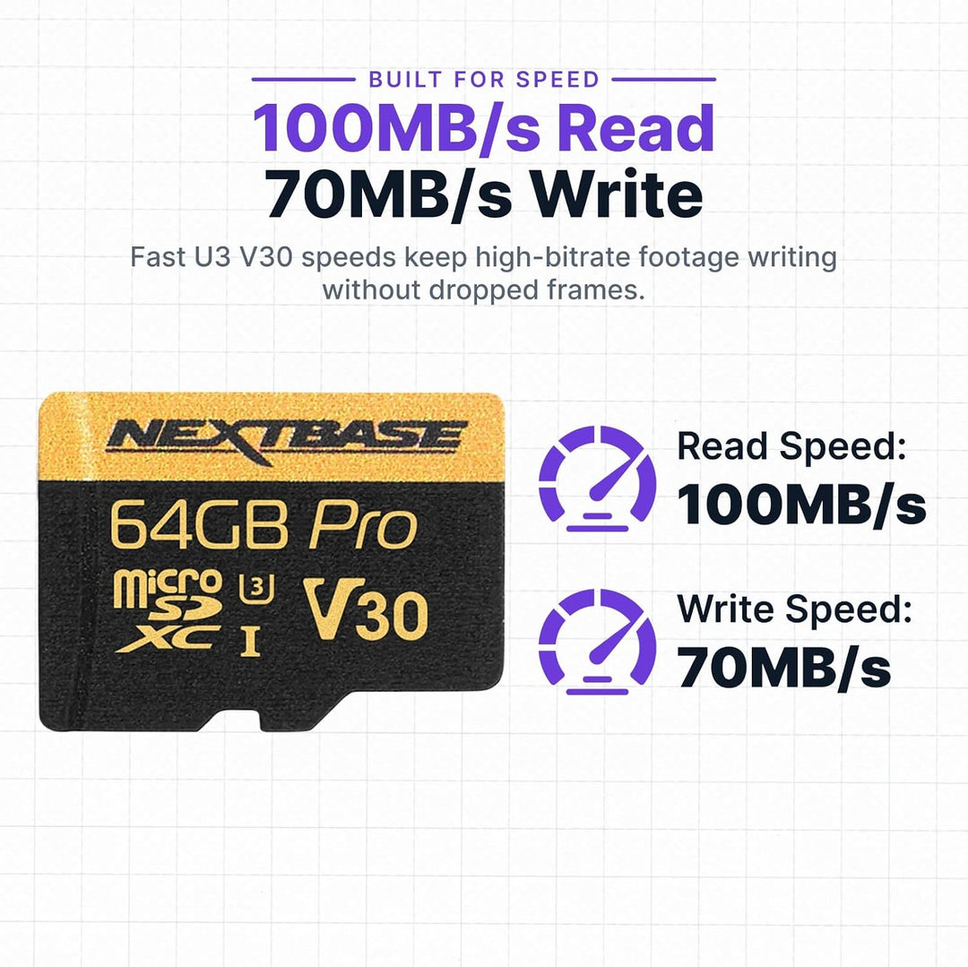 Nextbase Series 2 SD Cards (64 GB) 64GB, 64GB