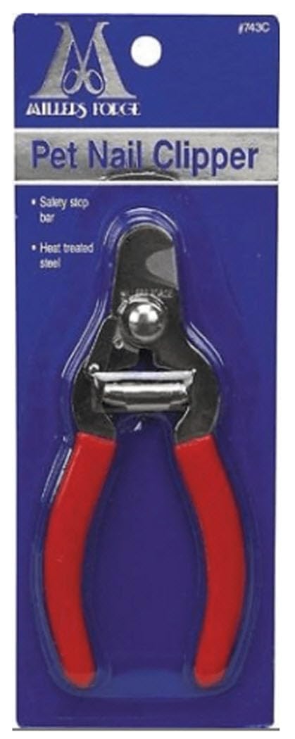 Millers Forge Stahl Pet Nagelknipser 743C mit Sicherheitsstoppstange, für kleine und mittelgrosse Hu