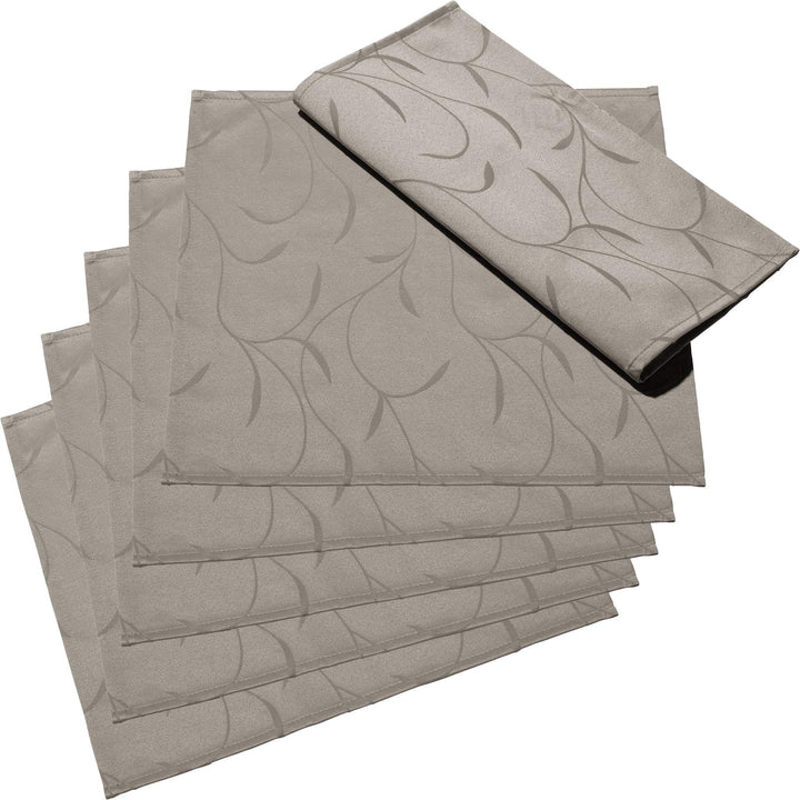 Erwin Müller Serviette, Stoffserviette 6er-Pack, Remscheid Taupe Grösse 40x40 cm - mit Fleckschutz a