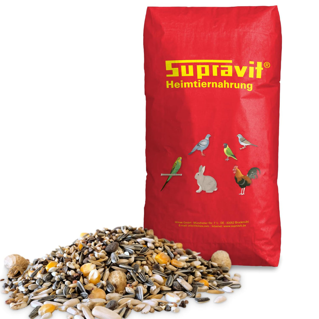 SUPRAVIT Papageienfutter 20 kg, Futtermischung für Papageien Aller Arten 20.00 kg (1er Pack), 20.00
