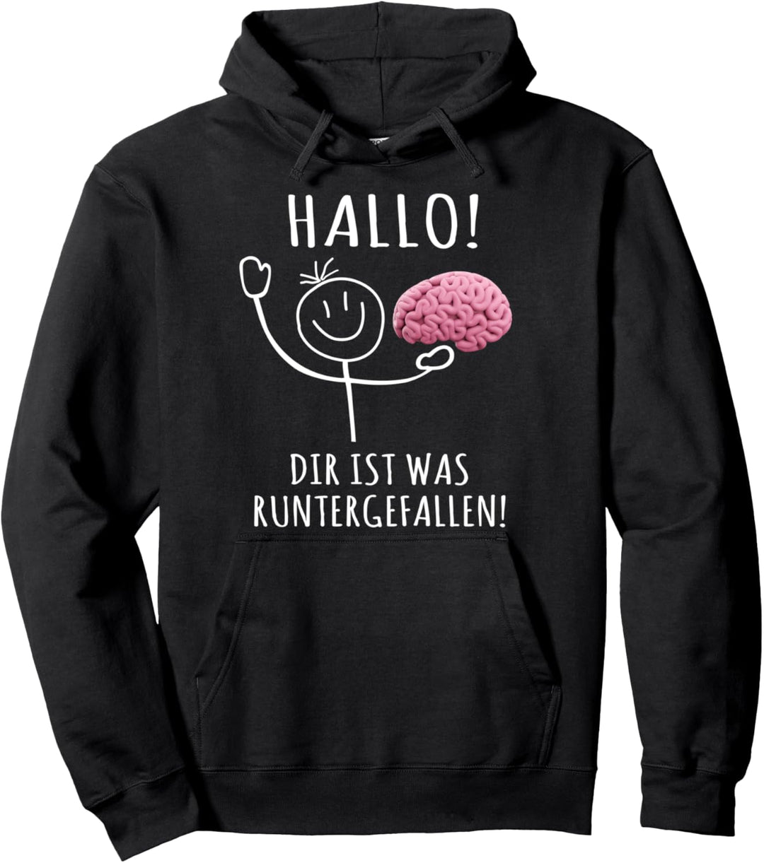 T-Shirt Herren lustig Damen Spruch Runtergefallen Pullover Hoodie