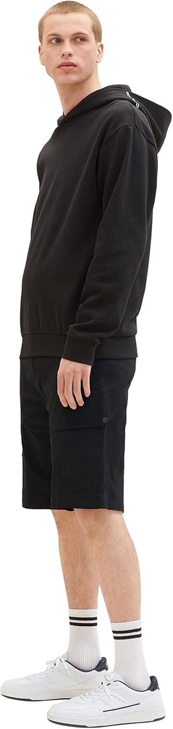 TOM TAILOR Denim Herren Relaxed Fit Cargo Shorts XS 29999 - Black, XS 29999 - Black