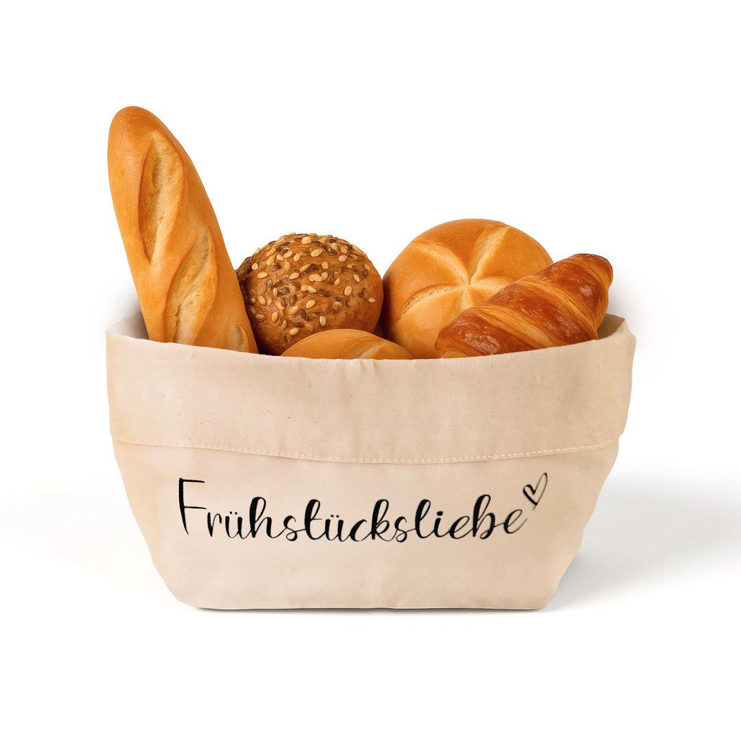 moderner Brotkorb aus Stoff | Brottasche | Brötchenkorb | Brotkorb modern! (Beige), Beige