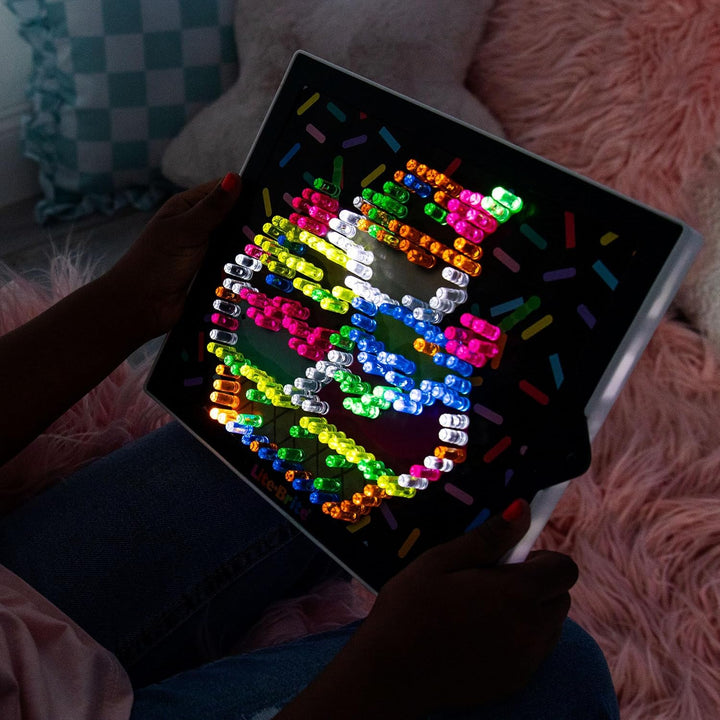 Basic Fun 2215 Lite-Brite Ultimate Classic, Light Up Drawing Board, LED Drawing Board with Colours,