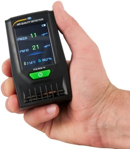 Luftqualitätsmessgerät PCE-RCM 10 zur Messung der Staubbelastung/PM 2,5 und PM 10 / Ampelfunktion/gr