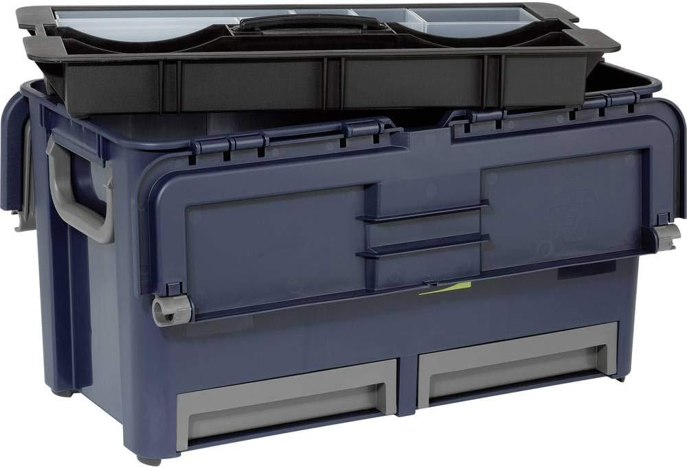 raaco 136600 Werkz-Koffer Werkzeugkoffer Compact 47, dunkelblau