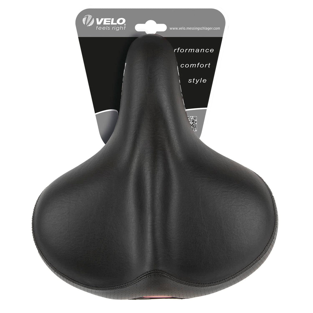 Velo Sattel Safety, Fahrradsattel, Touringsattel, stossabsorbierende Elastomerfederung, O-Zone Base