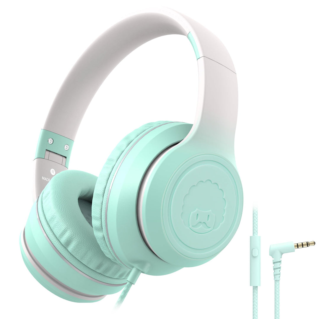 RockPapa L22 Kinder kopfhörer, Kabel Kopfhörer für Kinder, 3,5 mm Aux Jack, Verstellbares Stirnband
