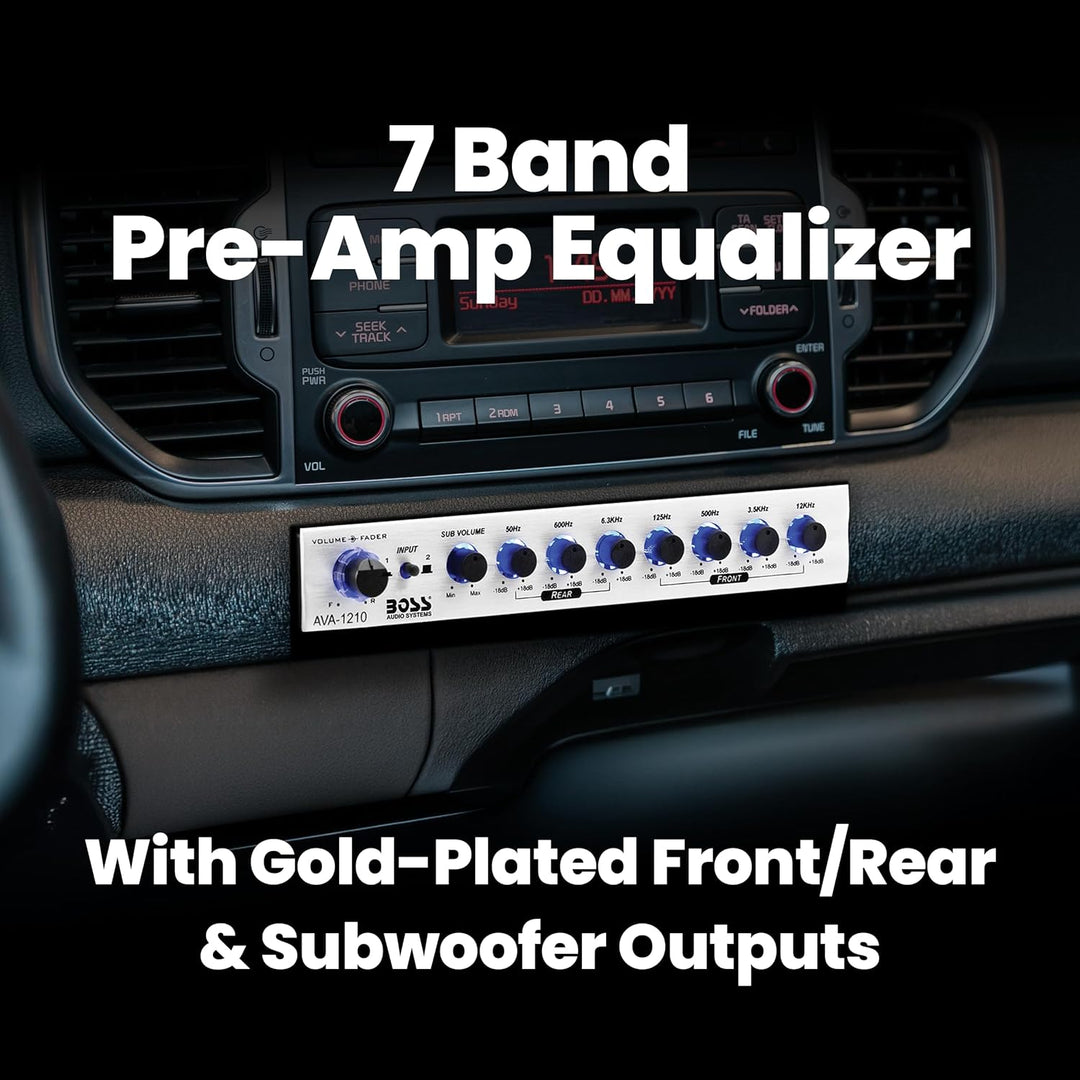 7-Band-Vorverstärker-Equalizer mit Subwoofer-Ausgang