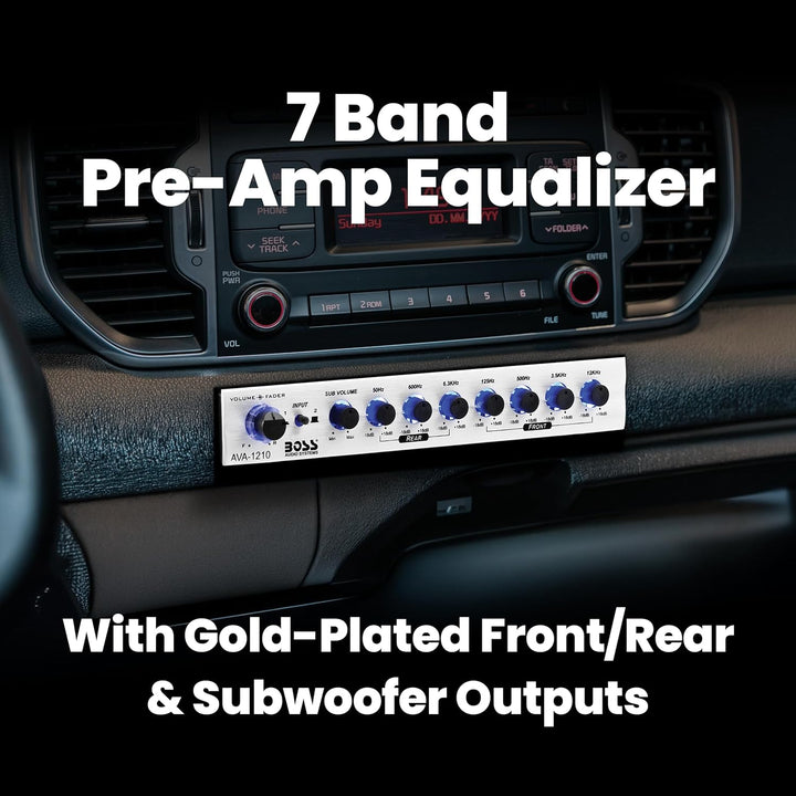 7-Band-Vorverstärker-Equalizer mit Subwoofer-Ausgang