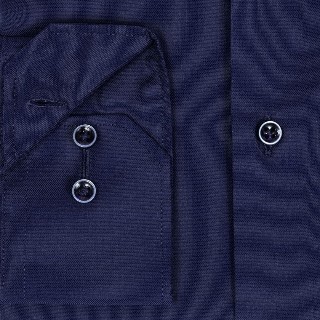 ETERNA Hemd Langarm | Comfort Fit | Bügelfrei, Knitterfrei | 100 % Baumwolle 41 Dunkelblau-(19), 41