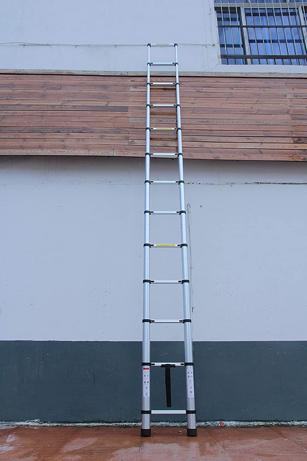 Mehrzweckleiter 5m Teleskopleiter Alu-Klappleiter Rutschfester Ausziehbare Robust Stehleiter 150 kg/