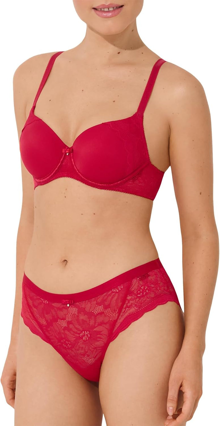 Lisca Damen Evelyn Softschalen-BH 20228, Rot, 70D