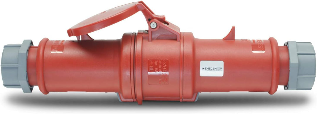 CEE Stecker & Kupplung Set 400V/32A 5p IP44 mit Phasenwender - Mennekes