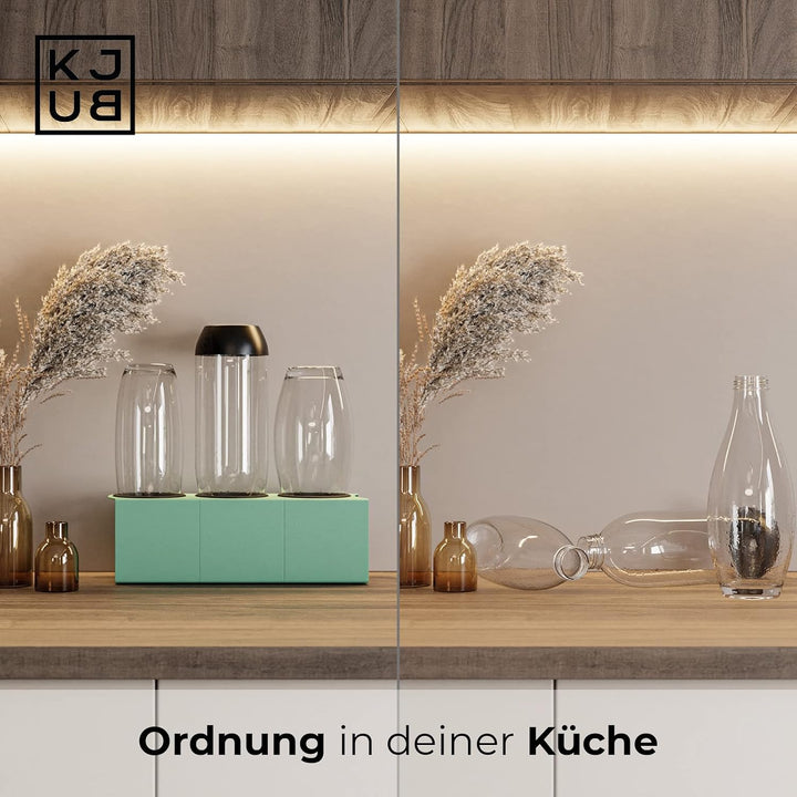 KJUB Flaschenhalter kompatibel für Flaschen von SodaStream, Aarke, AirUp UVM.| Zum Trocknen &amp; zur Au