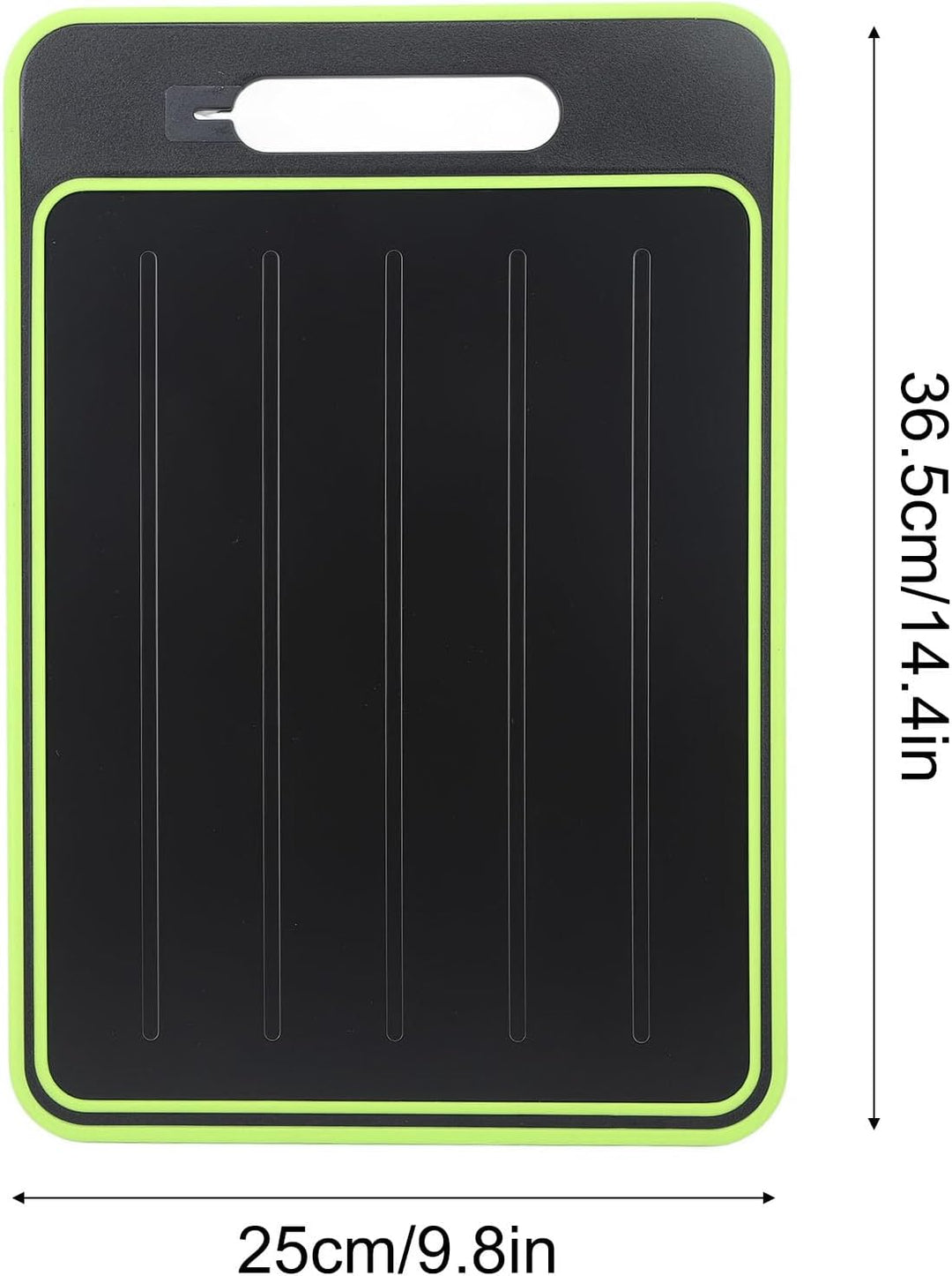 Omabeta 25 X 36,5 Cm Grosses Doppelseitiges PP-Schneidebrett, Schnelles Auftauen von Fleisch, Rutsch