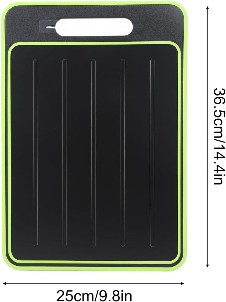 Omabeta 25 X 36,5 Cm Grosses Doppelseitiges PP-Schneidebrett, Schnelles Auftauen von Fleisch, Rutsch