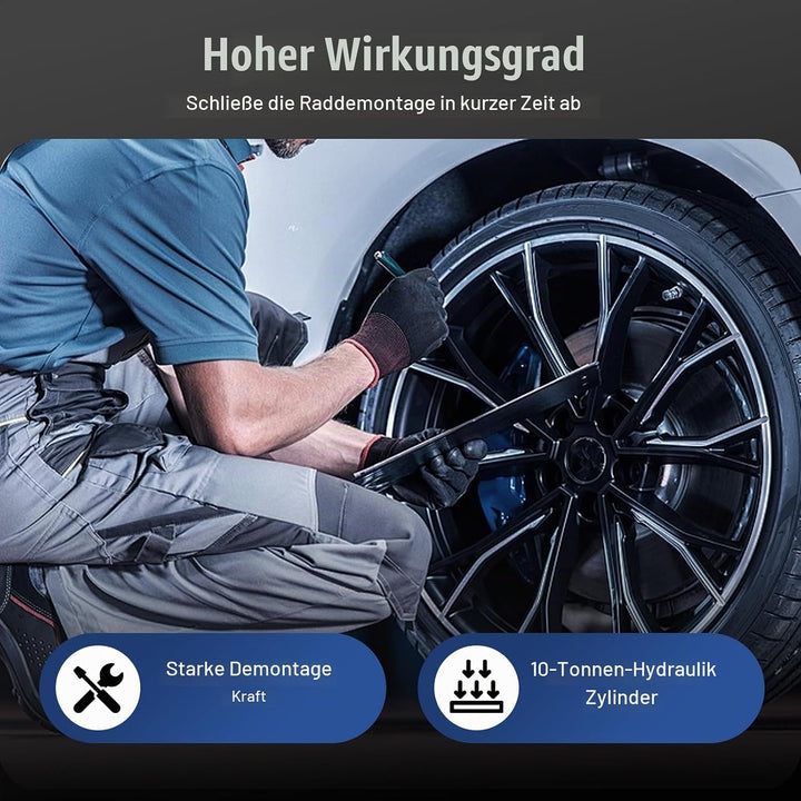 10T Hydraulischer Radlager Abzieher Werkzeug Satz Ausdrücker Satz für Antriebswellen KFZ Radnaben ab