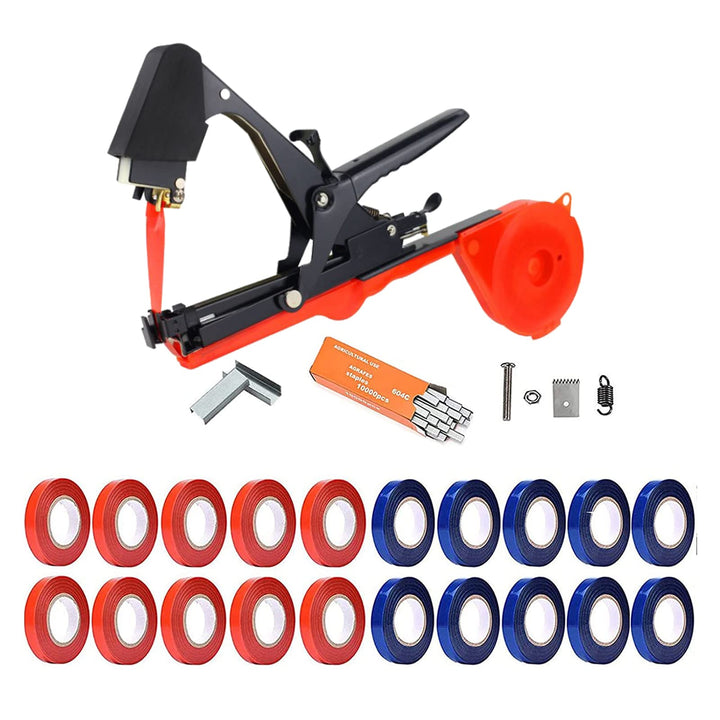 Hironobu Bindezange für Pflanzen, Pflanzenbindemaschine Bandzange Tapetool Handbindemaschine, Band u