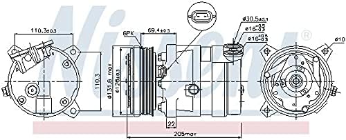 NISSENS 89058 Kompressor, Klimaanlage