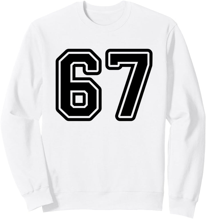 Trikot #67 schwarz Sport Team Trikot Nr. 67 Sweatshirt