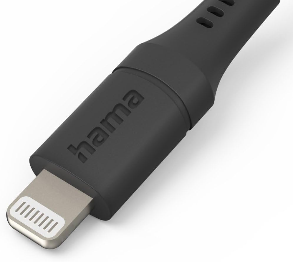 Hama Ladekabel „Flexible“ USB C auf Lightning, Silikon, 1,5m (iPhone Ladekabel, Lightning Kabel, iPh