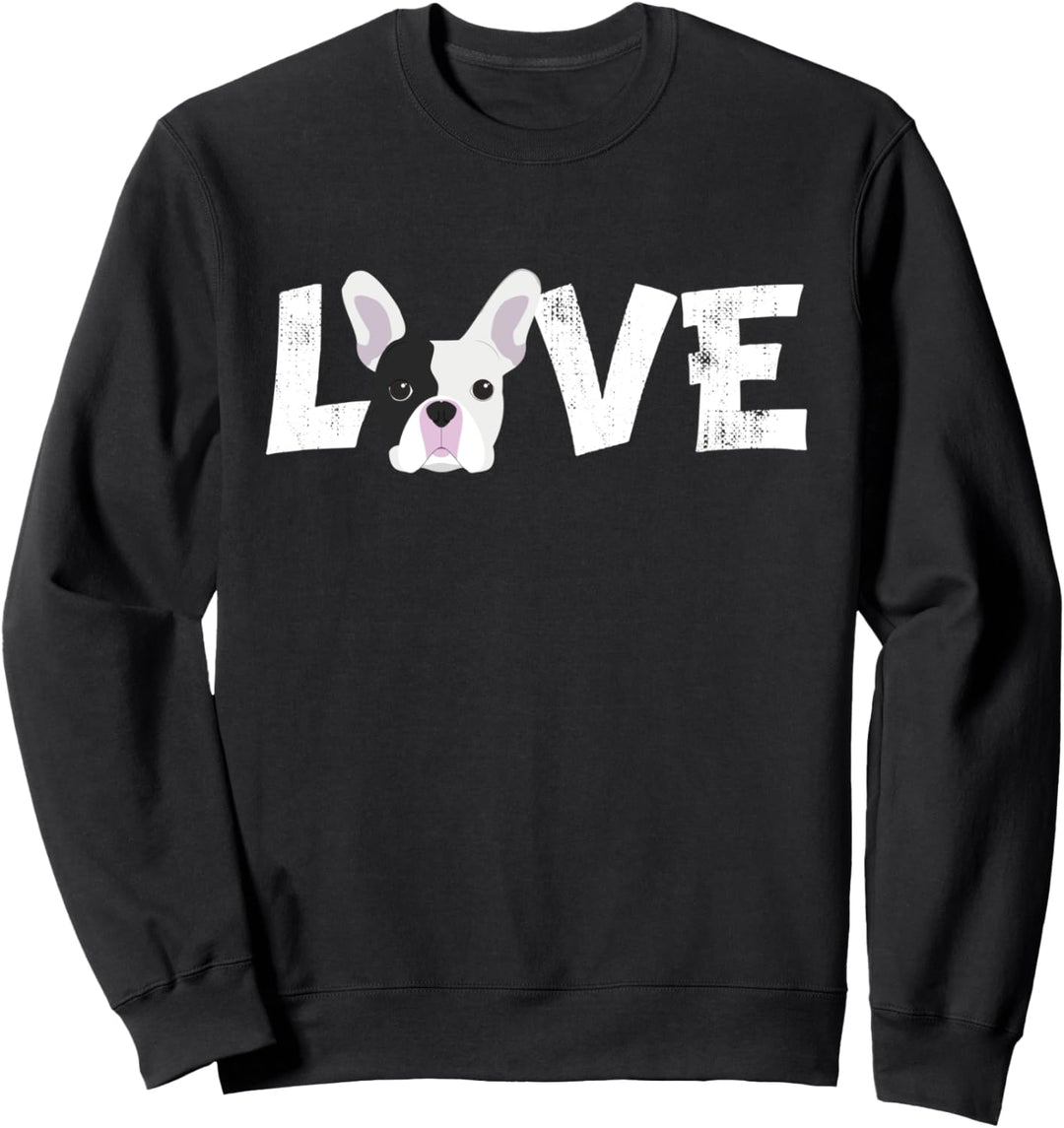 Hund Mama Hund Papa Französische Bulldogge Hund Haustierlieb Sweatshirt