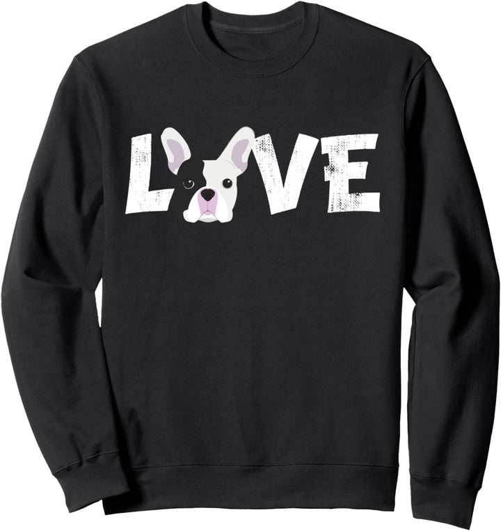 Hund Mama Hund Papa Französische Bulldogge Hund Haustierlieb Sweatshirt