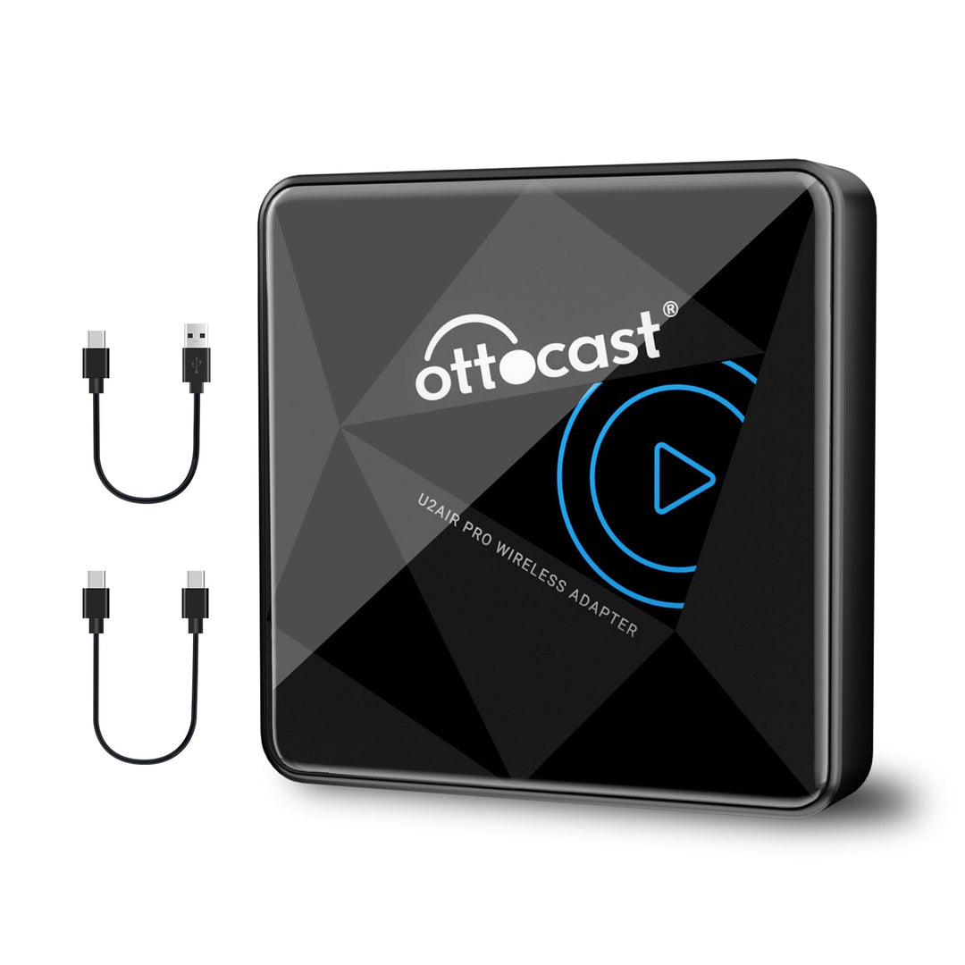 OTTOCAST U2Air Pro Kabelloser CarPlay Adapter, Bluetooth Apple CP Adapter für iPhone, Plug & Play fü
