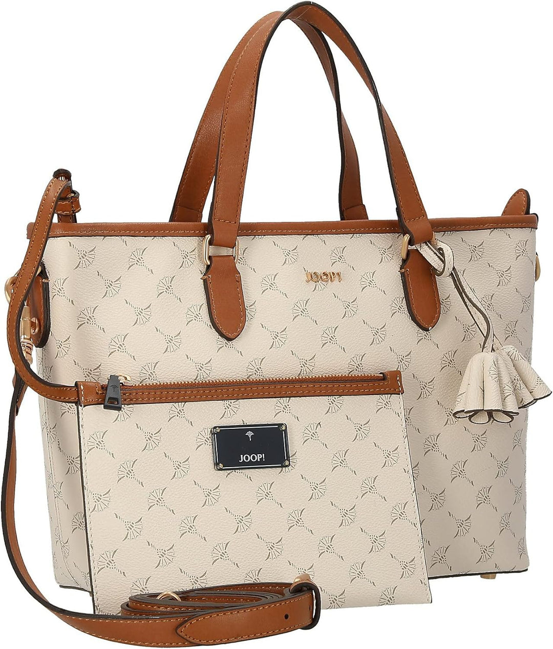Joop! Women - Cortina Ketty Handtasche für Damen, Stylisches Accessoire mit Zusatztasche in Weiss