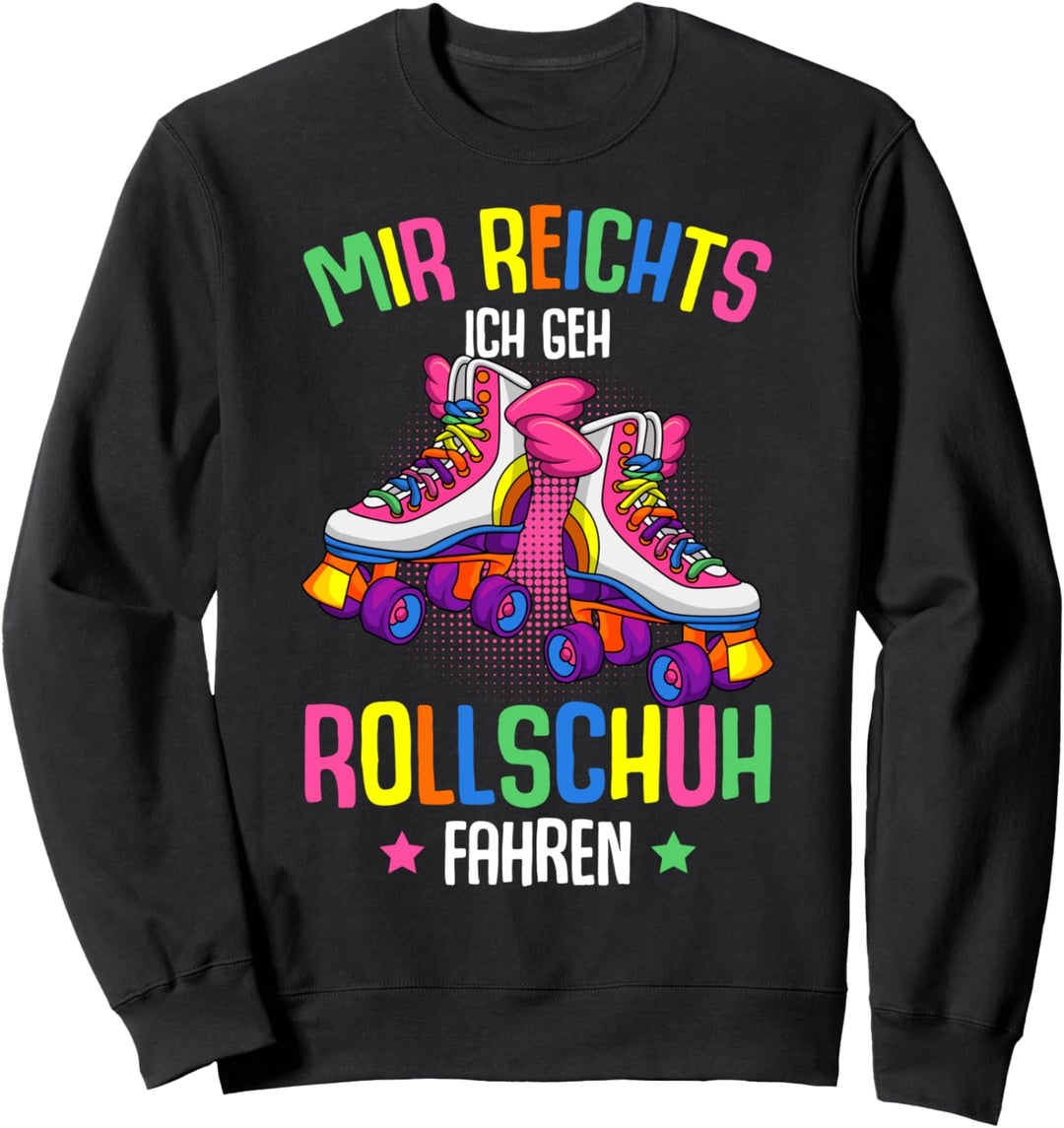 Rollschuhe Roller Girl Retro Rollschuh Mädchen Sweatshirt