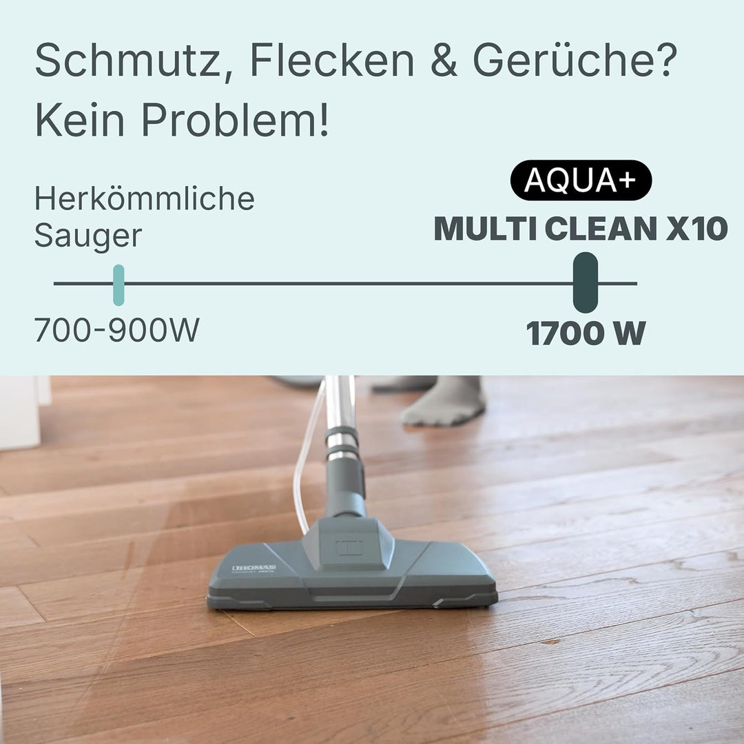THOMAS 788577 Multiclean Staubsauger, Aqua+, Staubsauger ohne Beutel, 48,6 x 31,8 x 30,06 cm, Mint G