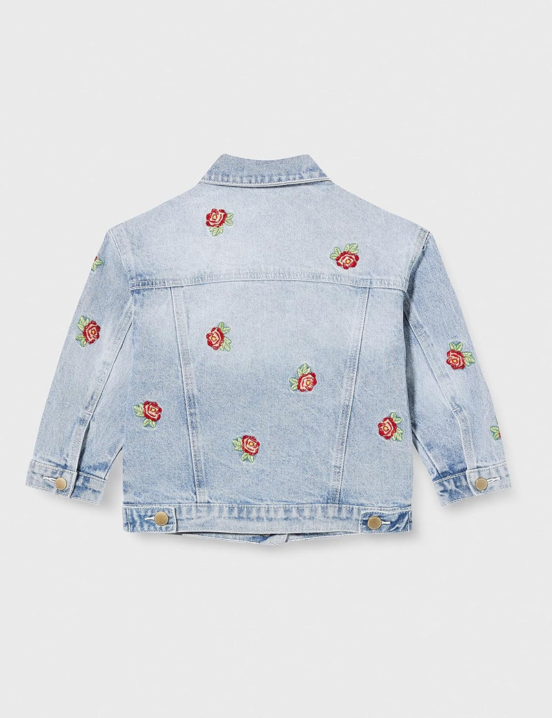 Desigual Mädchen Chaq_Azucena Jeansjacke 7-8 Blau, 7-8 Blau